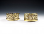 An important pair of George III Decanter Cages/Coasters made in London in 1807 by Benjamin Smith