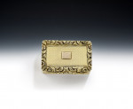 A very fine William IV Silver gilt Vinaigrette made in London in 1834 by Charles Rawlings & William Summers.