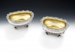 PAUL STORR - An exceptional pair of George III Salt Cellars made in London in 1819 by Paul Storr.