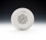 QUEEN ANNE - The Caley Tazzas - A very fine pair of Britannia Standard Tazzas made in London in 1712 by Timothy Ley.