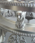 A most unusual George III SILVER AND GLASS TABLE CENTREPIECE MADE IN lONDON IN 1805 BY tHOMAS hAYTER.