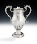 A very rare & unusual early George III Double Lipped Wine/Water Jug made in London in 1766 by George Cowles.