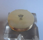 A rare George IV Armorial Desk Sander made in London in 1828 by Archibald Douglas.