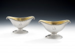 A very fine set of four George III Salt Cellars made in London by Daniel Smith & Robert Sharp in London in 1785.