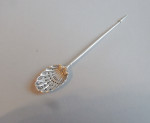 A George II Cast Mote Spoon made in London circa 1740.