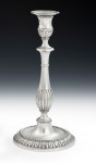An exceptional pair of George III cast Candlesticks made in London in 1777 by Rpbert Makepeace & Richard Carter.