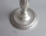 An exceptional pair of George III cast Candlesticks made in London in 1777 by Rpbert Makepeace & Richard Carter.