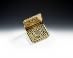 A very unusual George III silver gilt "Souvenir" Vinaigrette made in London in 1819 by William William II.