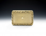An exceptionally fine Silver Gilt Table Snuff Box made in London in 1841 by Edward Edwards II