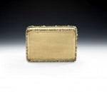 An exceptionally fine Silver Gilt Table Snuff Box made in London in 1841 by Edward Edwards II
