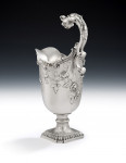 An important George II Rococo Helmet Shaped Ewer made in London in 1758 by Thomas Heming.