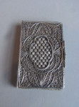 An extremely rare George III Filigree Needle Case, modelled as a book.  English and made circa 1790/1800.