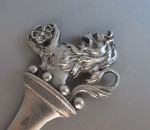 A very rare Heraldic Game Skewer made in London in 1853 by John Samuel Hunt.