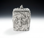 An exceptional George II Chinoiserie Tea Caddy made in London in 1758 by William Cripps.