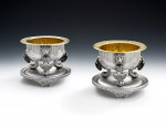 The Collection of the Earl of Lonsdale at Lowther Castle.  An important pair of George III Salt Cellars made in London in 1803 by Digby Scott & Benjamin Smith.