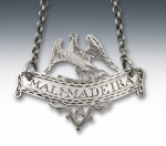 A very rare George III Armorial Wine Label made most probably in London circa 1780