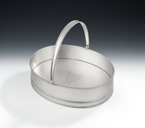 A very rare & unusual George III "Tub" Bread Basket made in London in 1774 by Charles Aldridge & Henry Green.