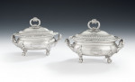 An outstanding set of four George III Sauce Tureens made in London in 1814 by Joseph Craddock & William Ker Reid.