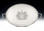 PAUL STORR.  The Magnificent Erddig Tray.  An important George III Two Handled Tray made in London in 1808 by Paul Storr.