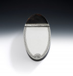 An unusual George III Silver mounted Tortoiseshell Snuff Box.  English and made circa 1780.