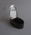 An unusual George III Silver mounted Tortoiseshell Snuff Box.  English and made circa 1780.