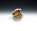 A rare George III Escutcheon Vinaigrette made in Birmingham in 1819 by Joseph Willmore.