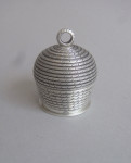 An important Cast "Honey Skep" Nutmeg Grater made in Birmingham in 1866/67 by Elkington & Company.