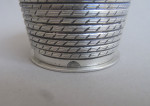 An important Cast "Honey Skep" Nutmeg Grater made in Birmingham in 1866/67 by Elkington & Company.