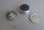 An important Cast "Honey Skep" Nutmeg Grater made in Birmingham in 1866/67 by Elkington & Company.
