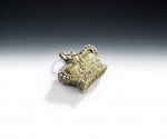 An important George IV parcel gilt Crown Viniagrette made by Joseph Willmore in Birmingham in 1821  to celebrate the Coronation of King George IV.