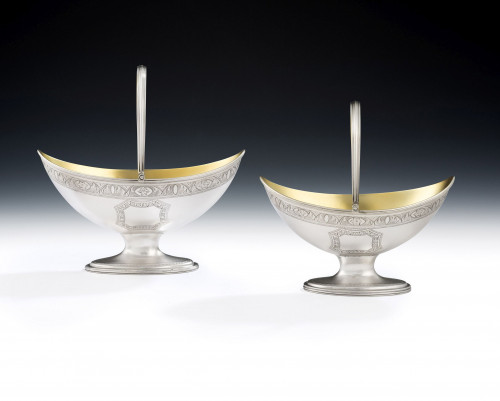 A pair of George III Baskets in sizes made in London in 1791 by Robert Hennell.