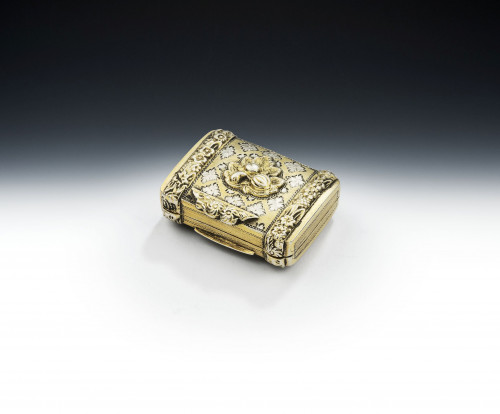 A rare George III Vinaigrette made in Birmingham in 1819 by John Bettridge.
