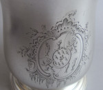 An exceptional pair of George II Half Pint Mugs made in London in 1735 by Edward Vincent.