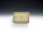 A George IV Silver Gilt "Lyre" Vinaigrette made in Birmingham in 1826 by Ledsam & Vale.