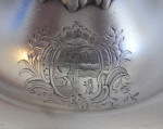 A fine set of four George II Cast Candlesticks made in London in 1756 by John Cafe.