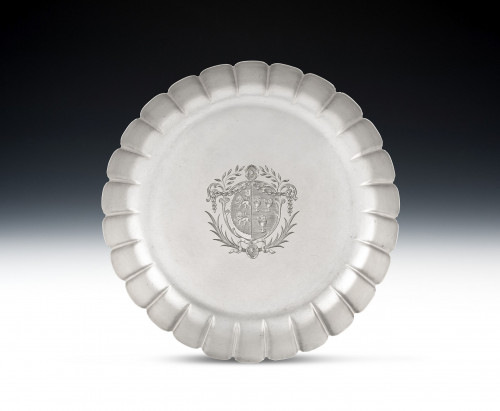 The Northwick Park Strawberry Dish.  A very fine and rare George III Strawberry Dish made in London in 1770 by the Royal Silversmith, Thomas Heming.