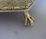 ROYAL - An important George IV Silver Gilt Hexagonal Salver made in London in 1825 by Edward Farrell.