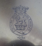 ROYAL - An important George IV Silver Gilt Hexagonal Salver made in London in 1825 by Edward Farrell.