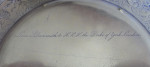 ROYAL - An important George IV Silver Gilt Hexagonal Salver made in London in 1825 by Edward Farrell.