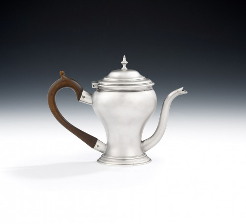 A very rare George III Saffron Pot of very unusual design.  Made in London in 1769 by Charles Aldridge & Henry Green.