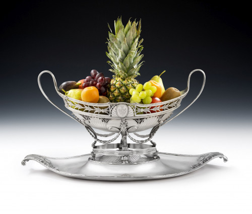 An important Classical Centrepiece on Stand made in London in 1787 by James Young.