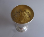 A very fine pair of George III Classical Drinking Goblets made in London in 1776 by William Grundy.