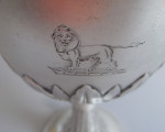 A very fine pair of George III Classical Drinking Goblets made in London in 1776 by William Grundy.