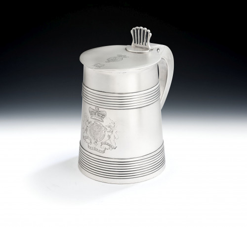 ROYAL.  An exceptional George III Tankard made in London in 1788 by John Schofield.