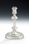 An exceptional pair of George I Cast Candlesticks made in London in 1725 by William Lukin I