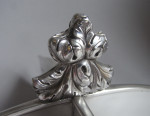 A very unusual George III Cushion shaped "Divided" Serving/Chaffing Dish & Cover made in London in 1817 by Richard Sibley I.