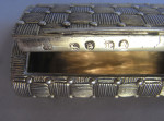 A very fine George III Cast Basket Weave Snuff Box made in London in 1806 by Thomas Phipps & Edward Robinson.