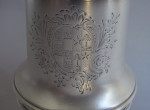 Pierre Platel.  A set of three early George I Britannia Standard Graduated Casters made in London in 1715 by Pierre Platel.