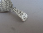 An unusual George III "Chequered" Caddy Spoon made in Birmingham in 1811 by Cocks & Bettridge.