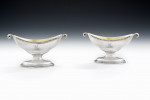 A fine set of four George III Salt Cellars made in London in 1783 by Robert Hennell.
